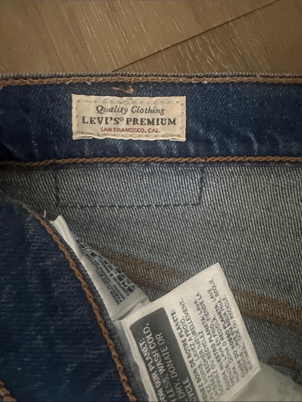 Levi's Men's Dark Blue Slim Denim Jeans